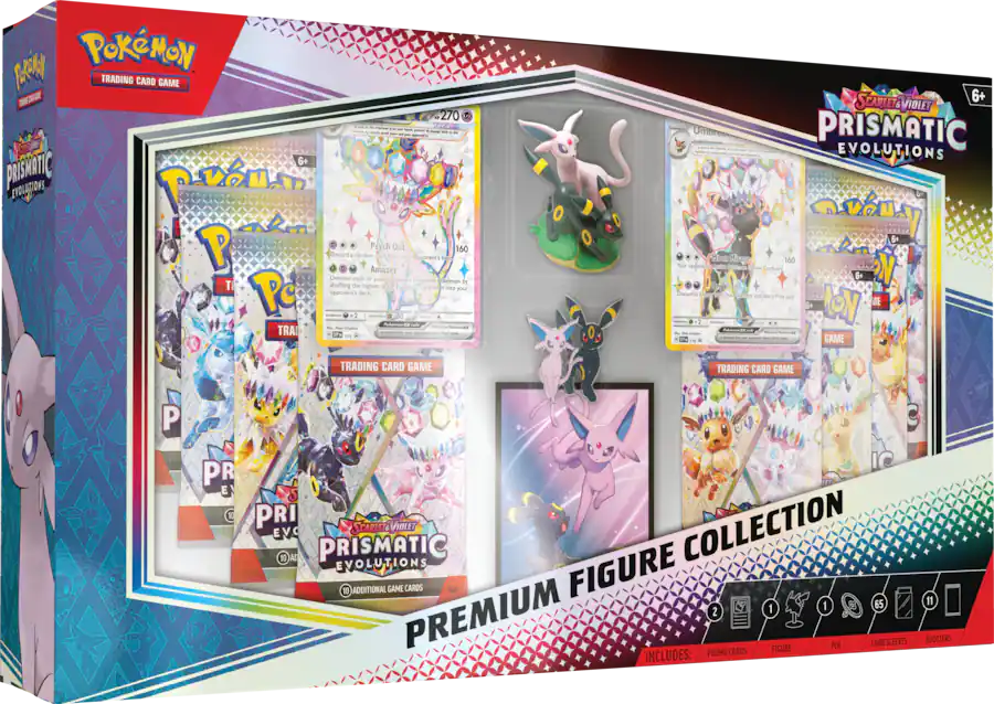 2025 Pokémon Prismatic Evolutions Premium Figure Collection Box