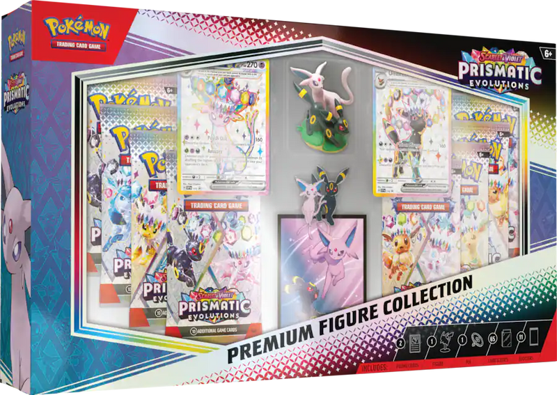 2025 Pokémon Prismatic Evolutions Premium Figure Collection Box