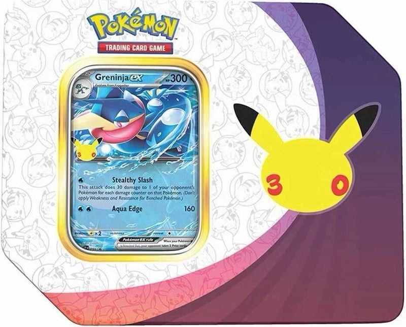 30th Celebration ex Tin [Greninja ex] (Retail Version) - ME: 30th Celebration (30C)