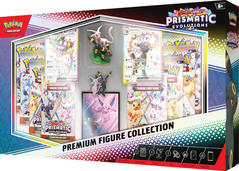 2025 Pokémon Prismatic Evolutions Premium Figure Collection Box
