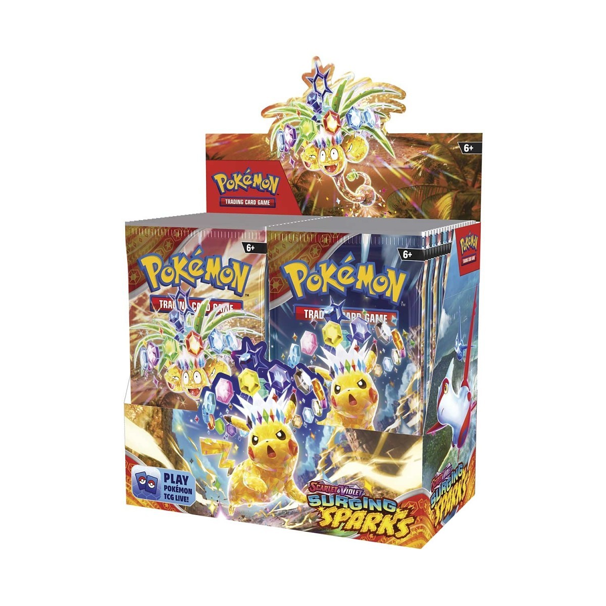 Scarlet & Violet Surging-Sparks Booster Display Box & Battle Academy Bundle