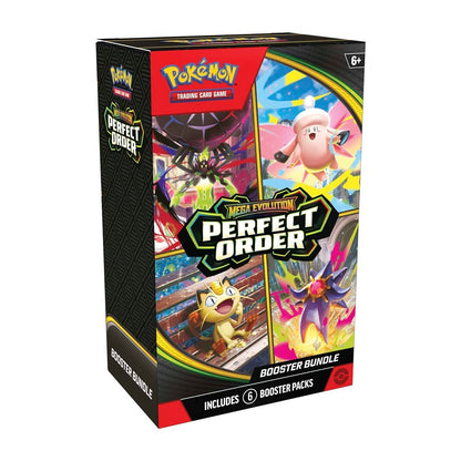 Pre-Order Pokémon TCG: Mega Evolution-Perfect Order Booster Bundle (6 Packs)