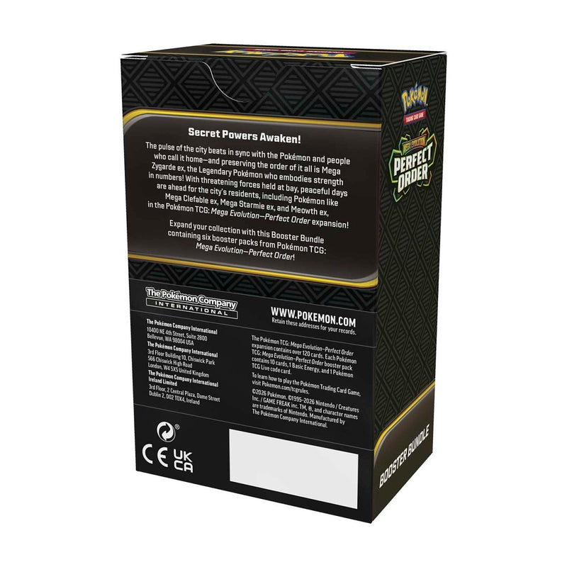 Pre-Order Pokémon TCG: Mega Evolution-Perfect Order Booster Bundle (6 Packs)