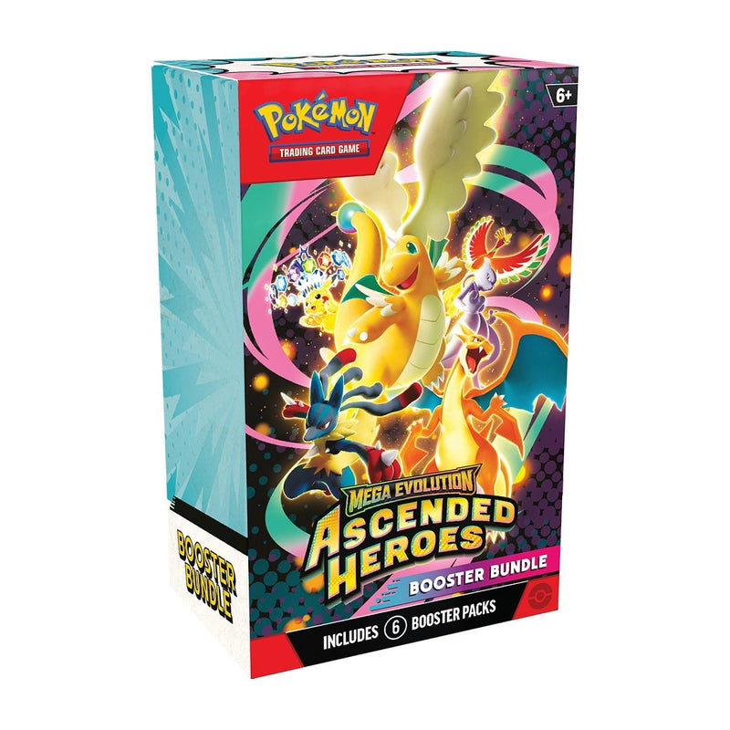 PRE-ORDER Pokémon TCG: Mega Evolution-Ascended Heroes Booster Bundle (6 Packs)