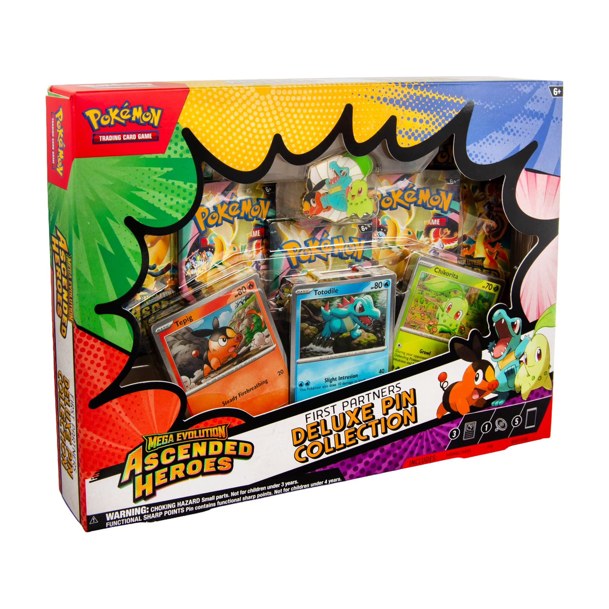 Pokemon Mega Evolution Ascended Heroes First Partners Deluxe Pin Collection