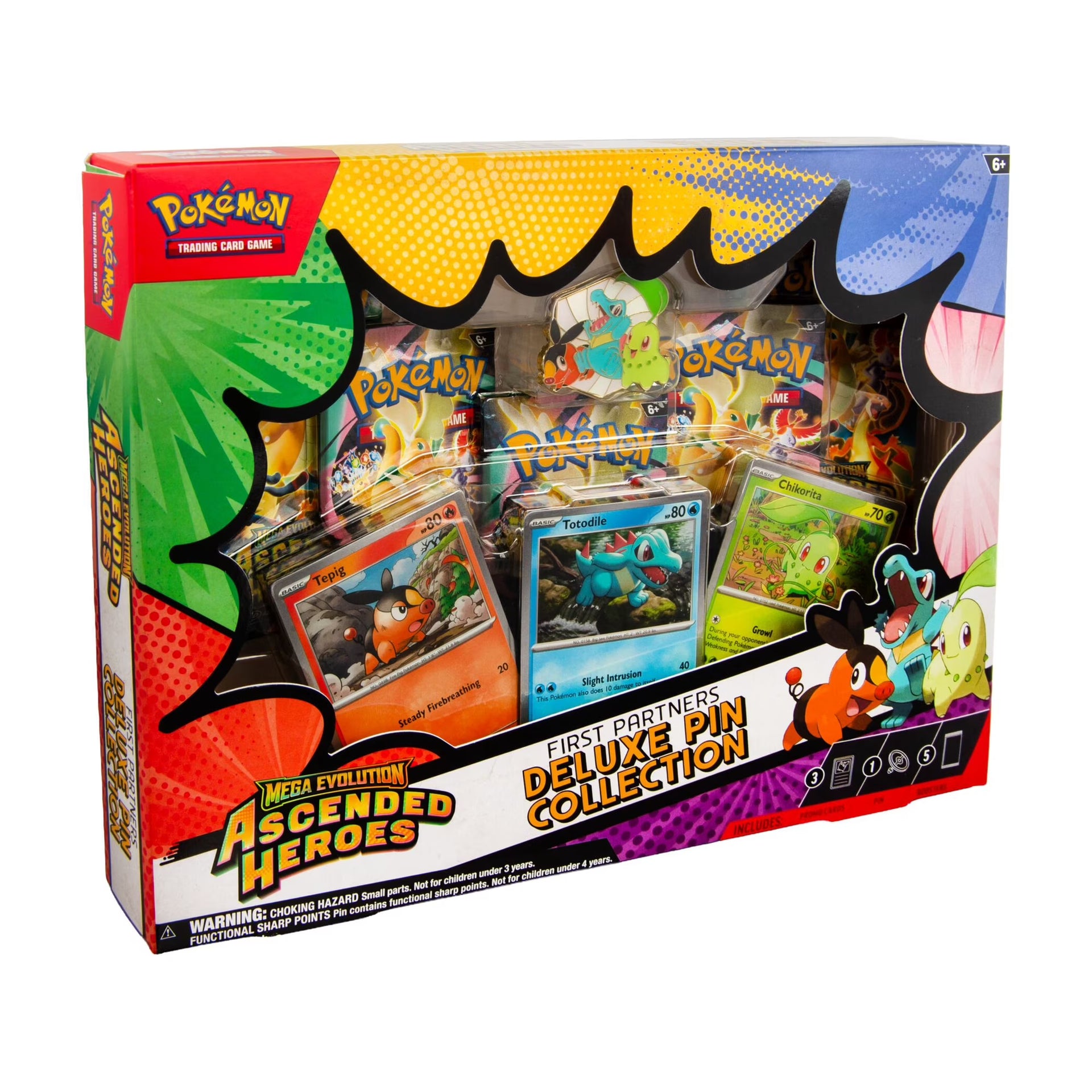 Pokemon Mega Evolution Ascended Heroes First Partners Deluxe Pin Collection