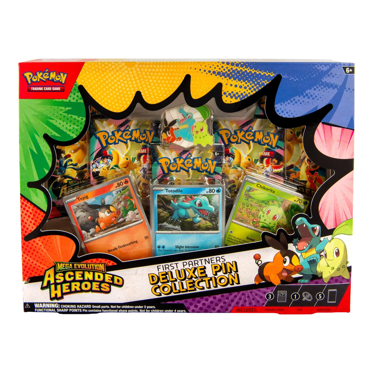 Pokemon Mega Evolution Ascended Heroes First Partners Deluxe Pin Collection