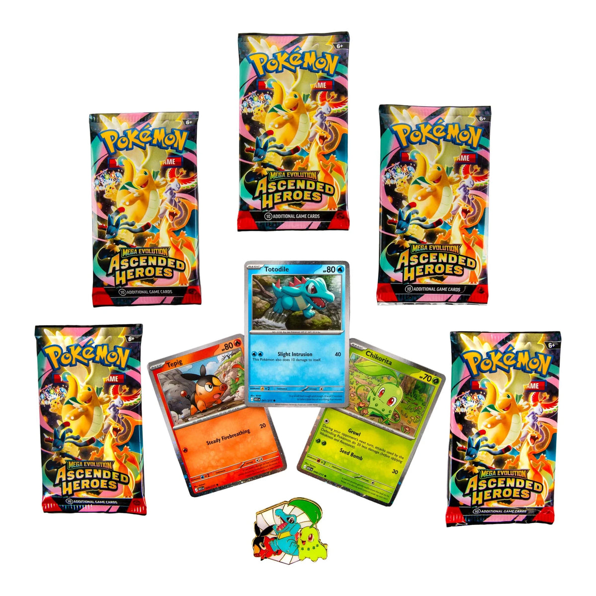 Pokemon Mega Evolution Ascended Heroes First Partners Deluxe Pin Collection